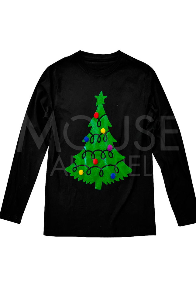 Playera Kids. Árbol pompones reales