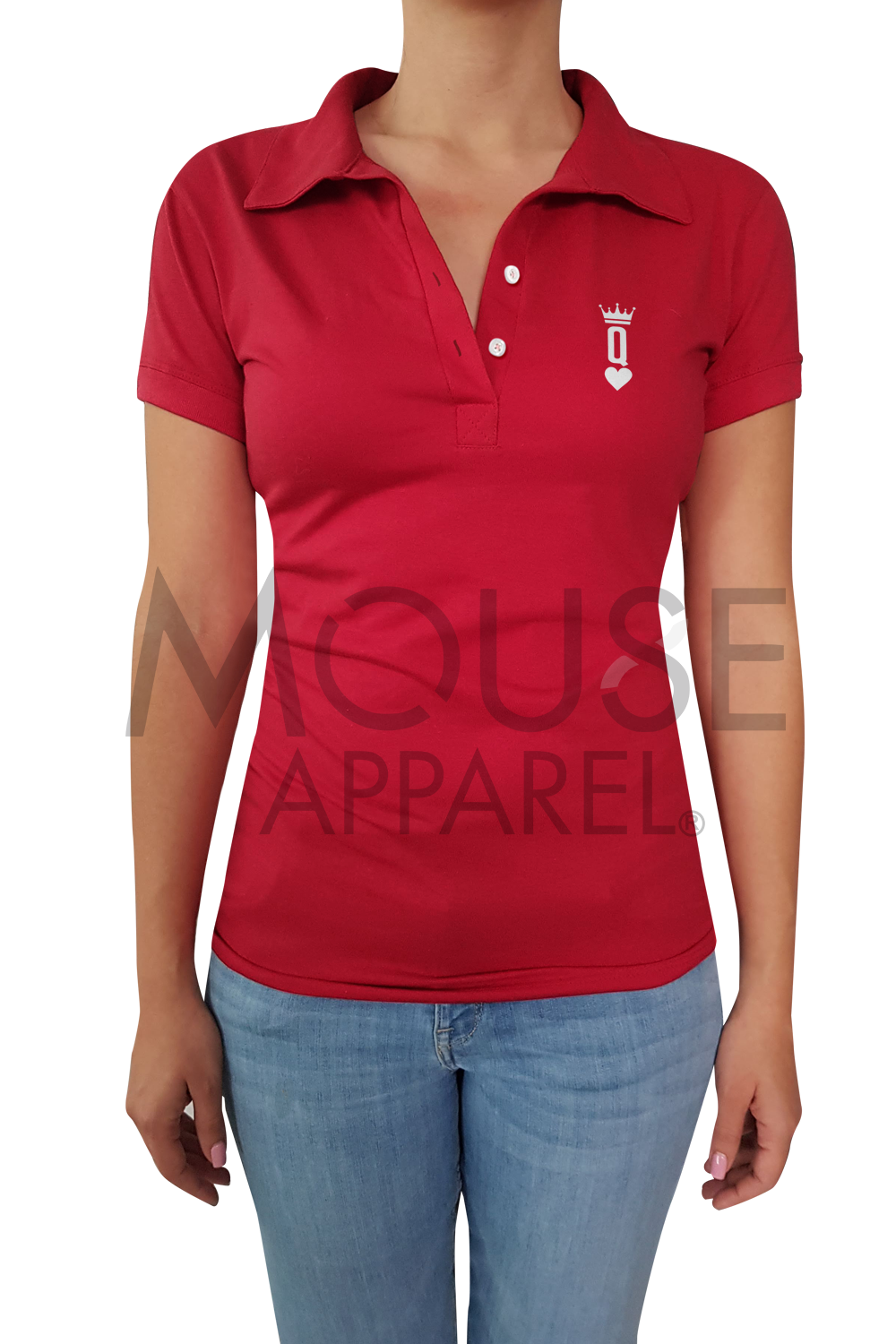 Playera Dama tipo polo . Queen