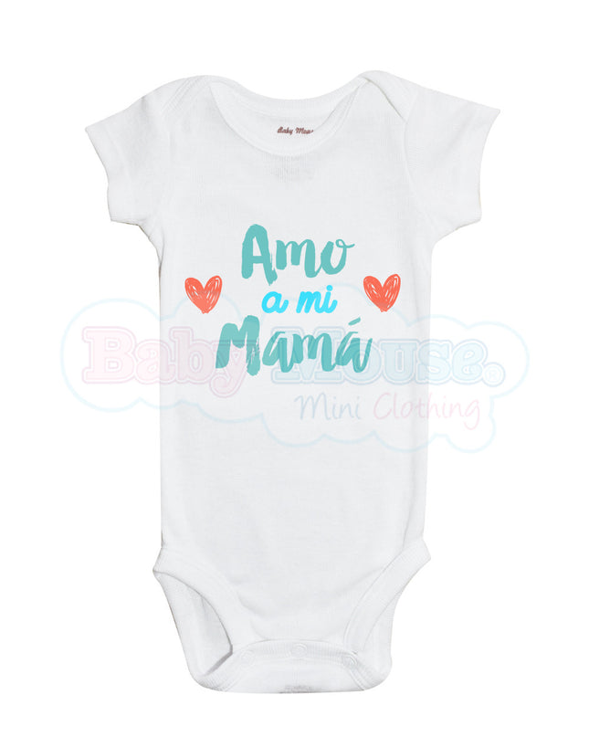 Pañalero Manga Corta Unisex . Amo a mi mamá