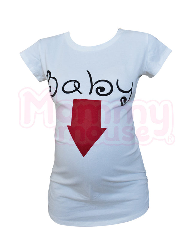 Blusa Maternidad Básica Manga corta. Baby Flecha