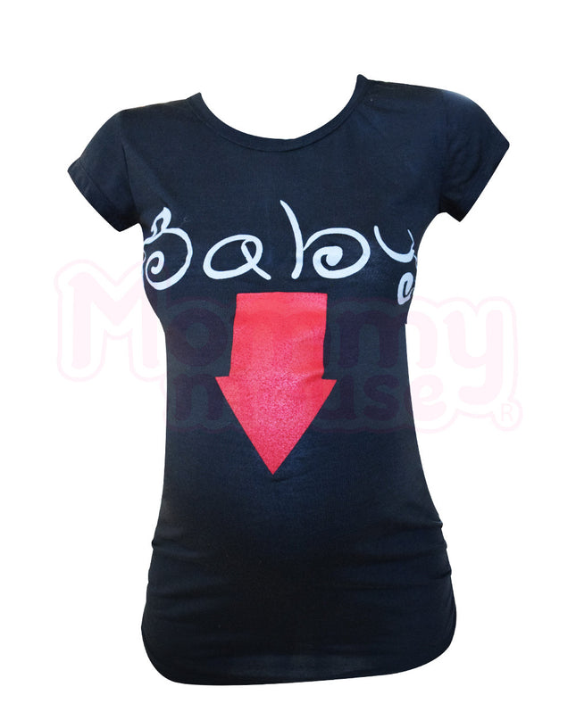 Blusa Maternidad Básica Manga corta. Baby Flecha