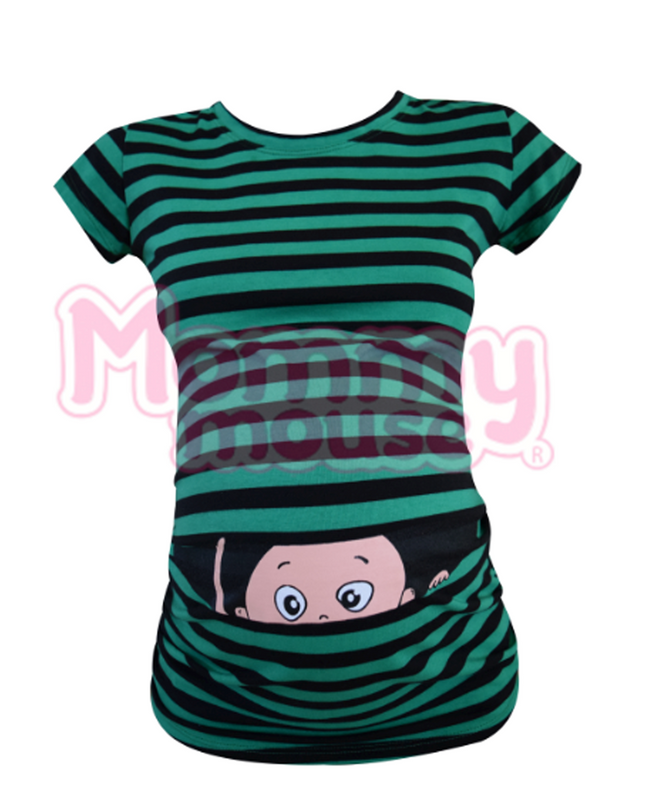 Blusa Maternidad Básica Manga corta.  Bebé Asomado.