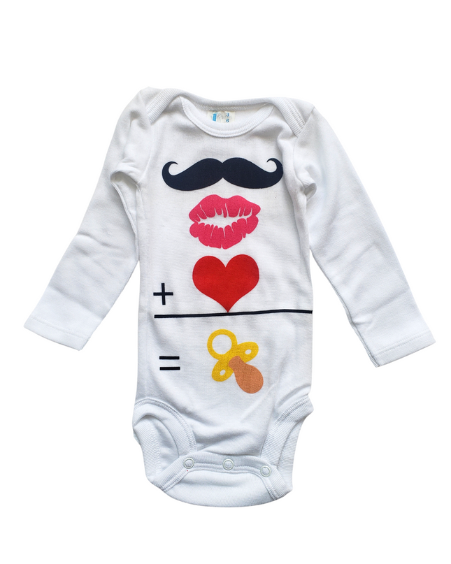 Pañalero Manga Larga Unisex. Bigotes