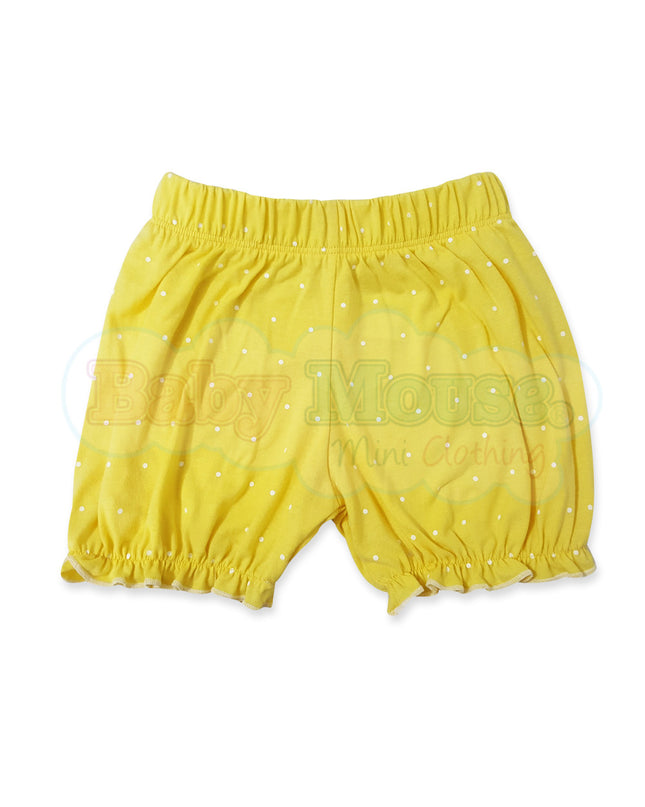 Bloomer tradicional para niña. Amarillo