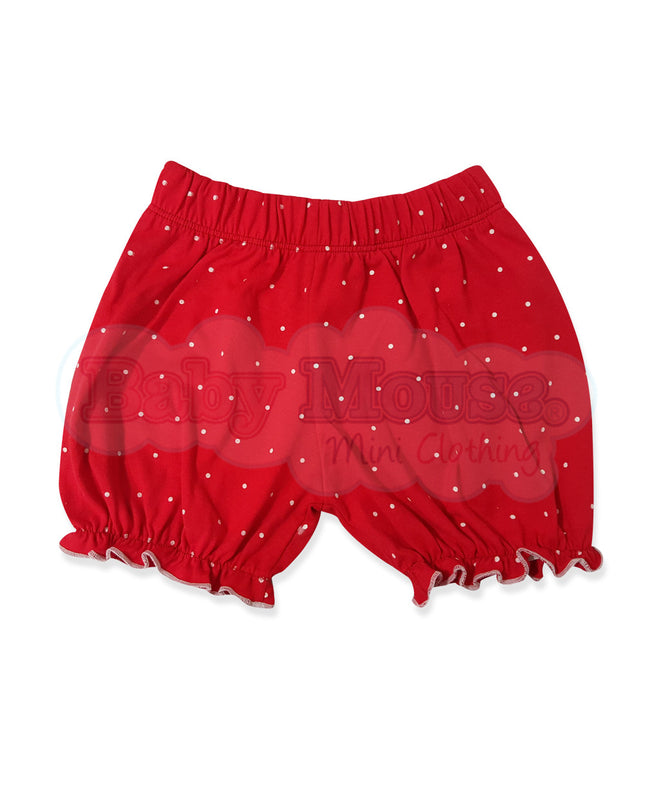 Bloomer tradicional para niña. Rojo