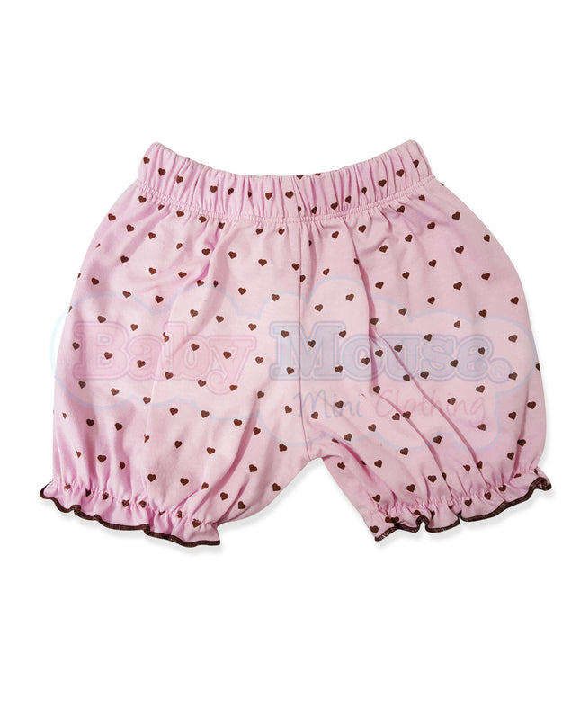 Bloomer tradicional para niña. Rosa