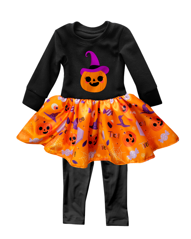 Vestido Baby Calabaza. 3 meses a 8 Años