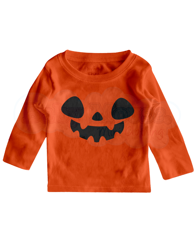 Playera Manga larga 3-18 meses . Calabaza