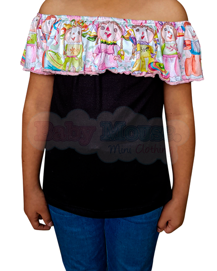 Blusa Kids. Campesina Muñecas mexicanas 3 meses - 8 Años