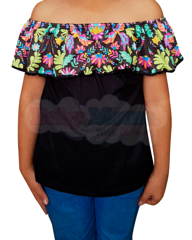 Blusa Kids. Campesina Multicolor 3 meses - 8 Años
