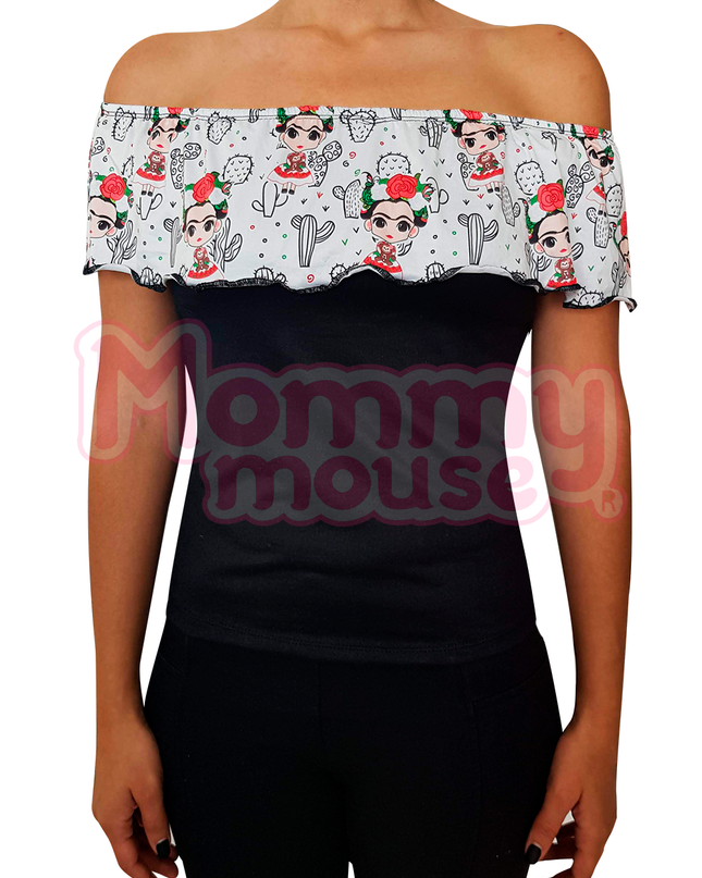 Blusa Dama. Campesina Fridas