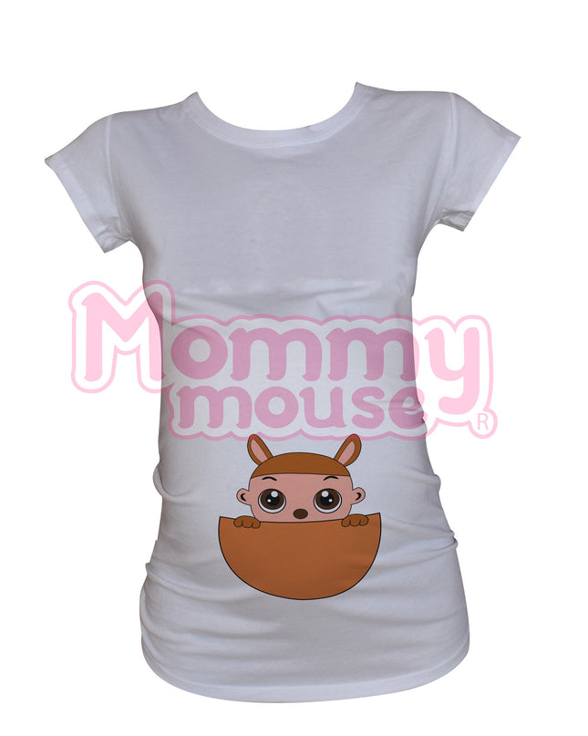 Blusa Maternidad Manga corta. Baby Canguro.