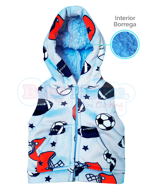 Chaleco Bebé Flanel - Balones