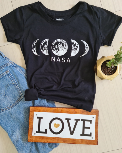 Blusa dama manga corta. NASA Lunas