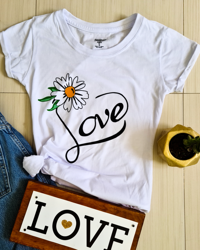 Blusa dama manga corta. Love Margarita