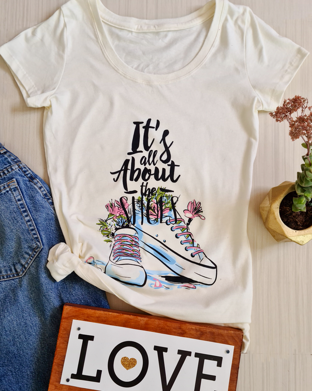 Blusa dama manga corta. Tenis