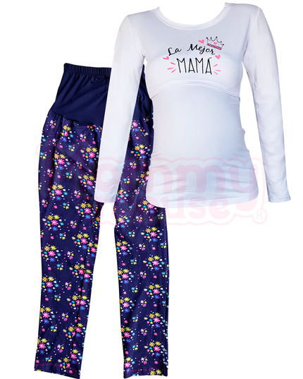 Pijama maternidad-lactancia ml. La mejor mamá