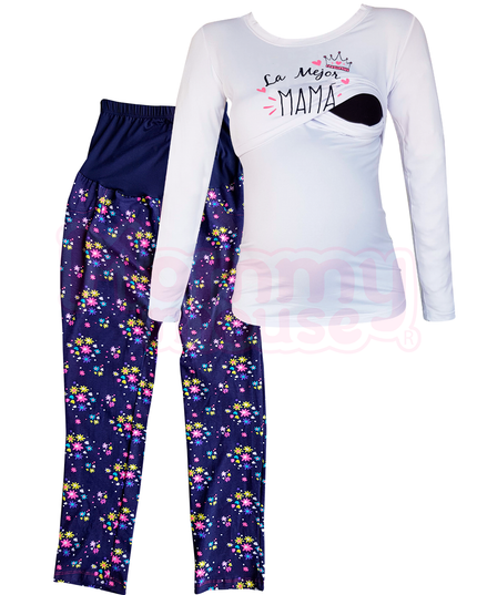 Pijama maternidad-lactancia ml. La mejor mamá