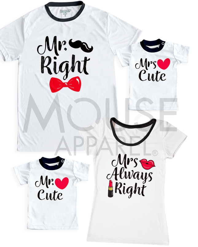 Playeras Familiares. Familia Right