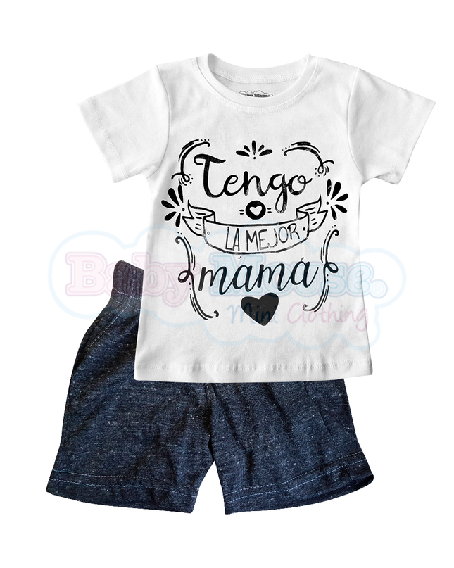 Set 2 Pzas - Tengo la mejor mamá 3 meses a 10 Años