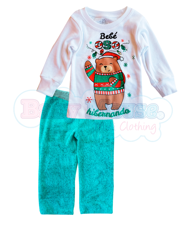 Pijama polar 6 a 24 meses. Bebé oso