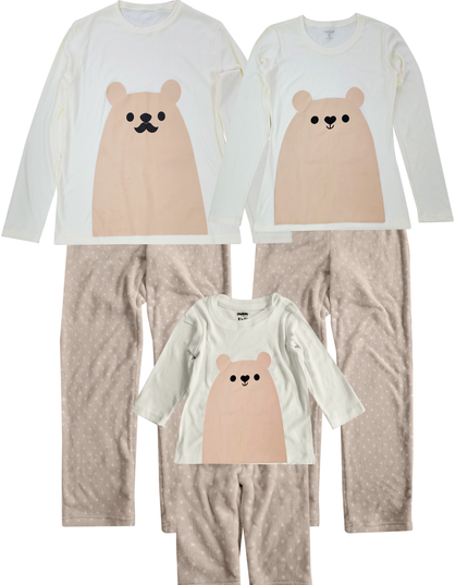 Pijama Polar 1 a 10 Años. Oso