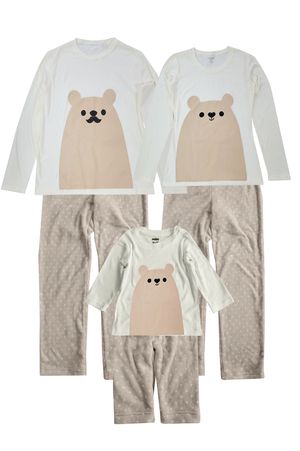 Pijama Polar 1 a 10 Años. Oso