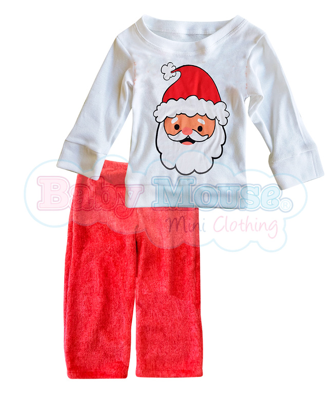 Pijama polar 6 a 24 meses. Santa