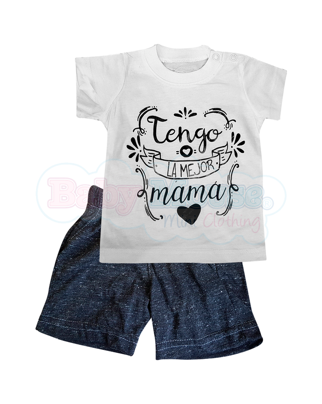 Set 2 Pzas - Tengo la mejor mamá 3 meses a 10 Años