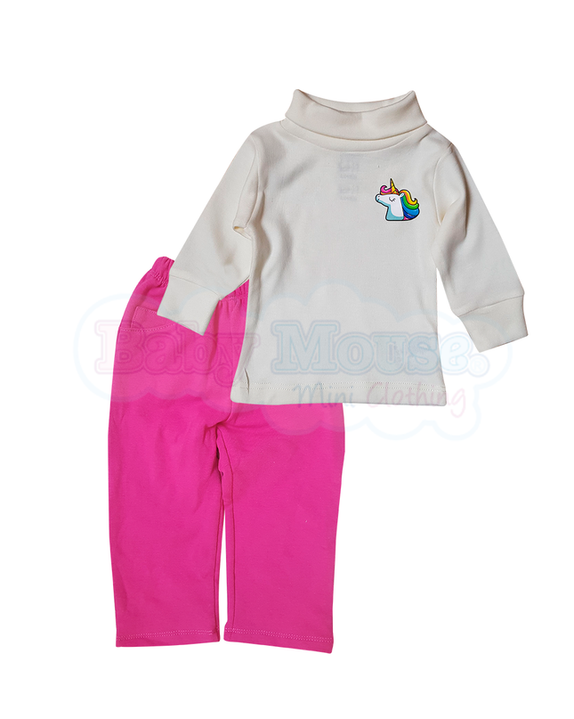 Set pantalón y playerita cuello de tortuga  - Fiusha