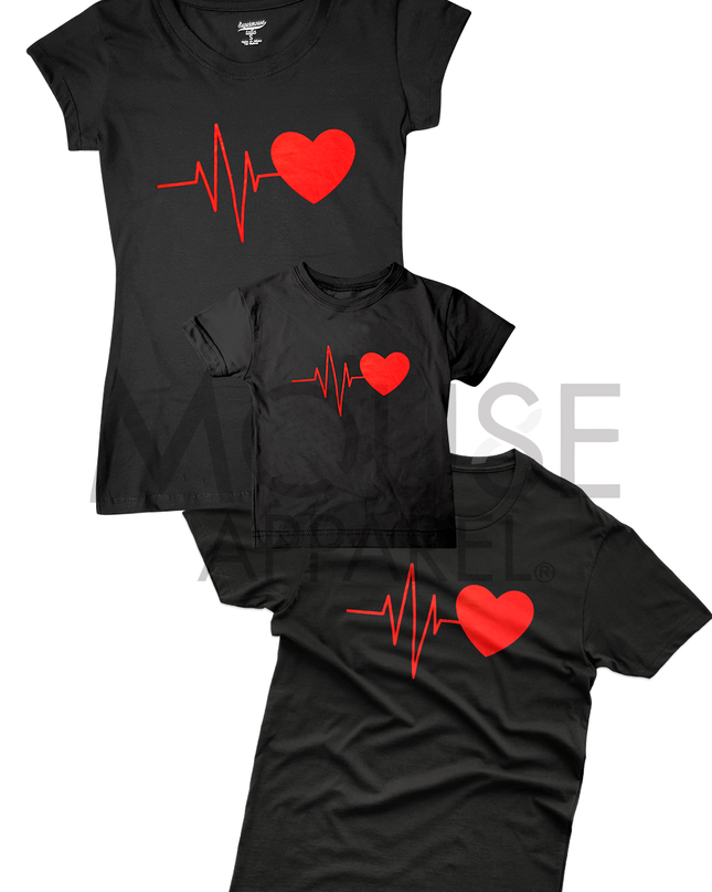 Playera Bebé manga corta . Latidos