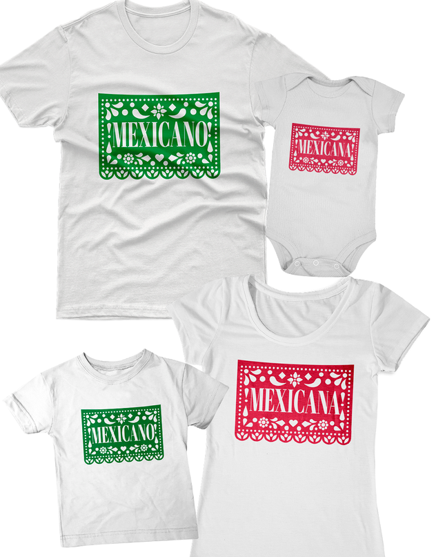 Playera Kids Niño manga corta. Mexicano