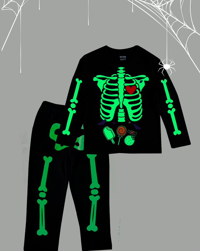 Conjunto Kids ml. Esqueleto Brilla