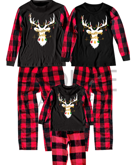 Pijama Franela 6 y 12 Meses. Christmas Party