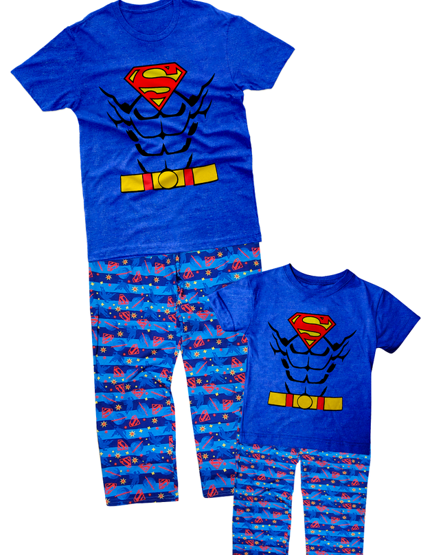 Pijama Manga corta  1 a 10 Años. Superman