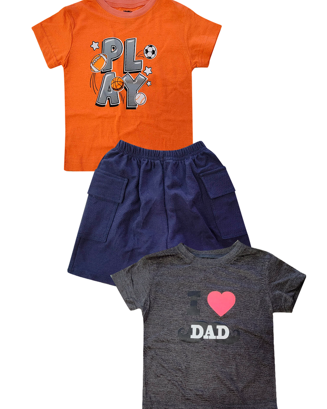 Conjunto 3 Pzas - Play/Love Dad