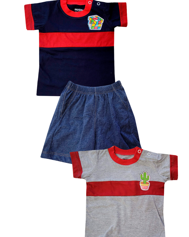 Conjunto 3 Pzas - Rubik/Cactus