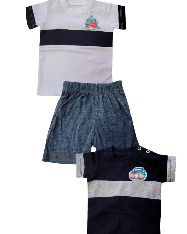 Conjunto 3 Pzas - Tiburón/Grabadora