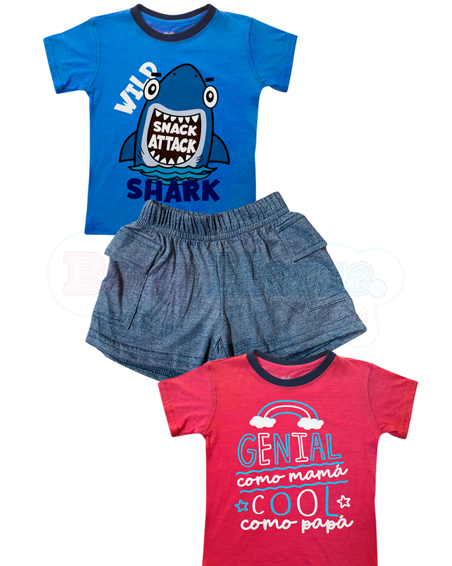 Conjunto 3 Pzas - Shark/Genial