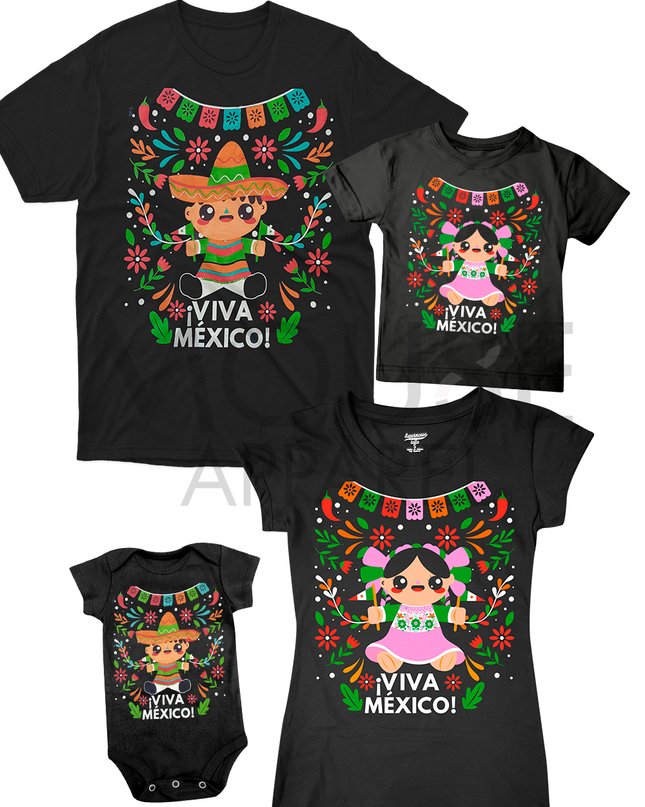 Playera caballero . Muñeco mexicano