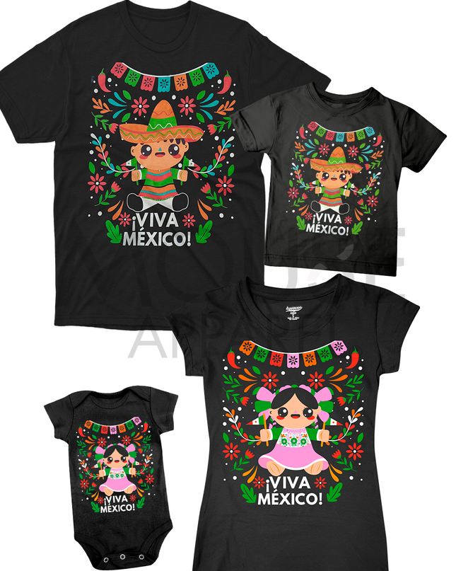 Playera caballero . Muñeco mexicano