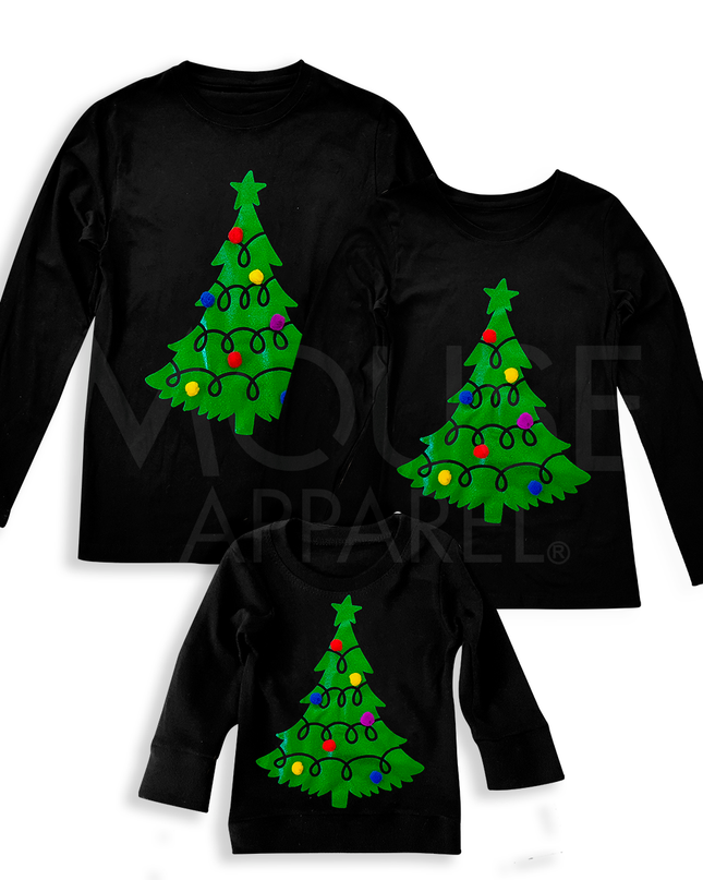 Playera Kids. Árbol pompones reales