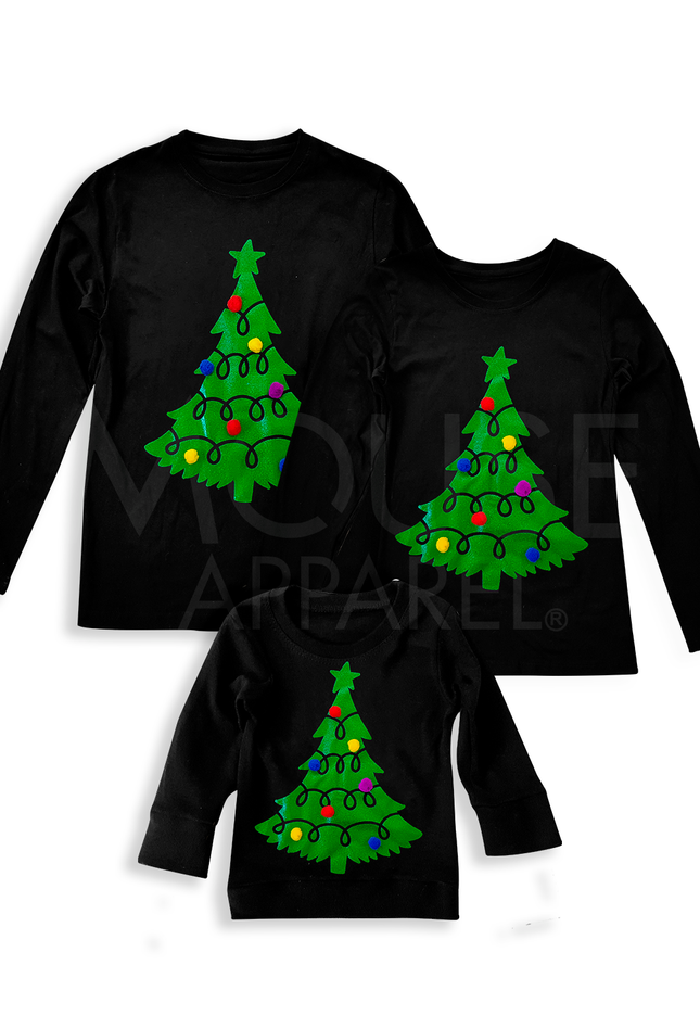 Playera Kids. Árbol pompones reales