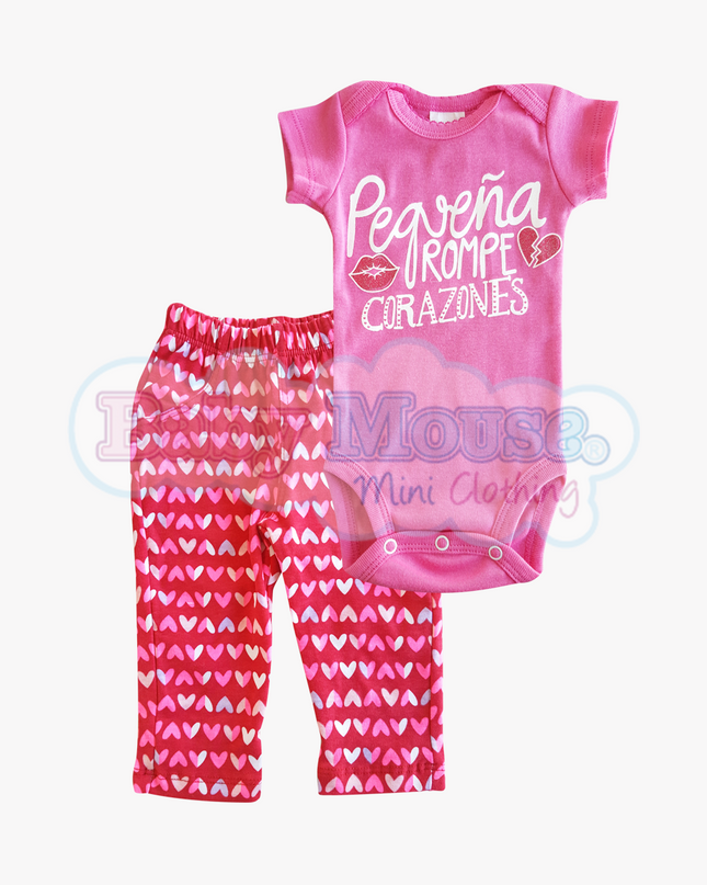 Set 2 - piezas. Pequeña Rompe corazones