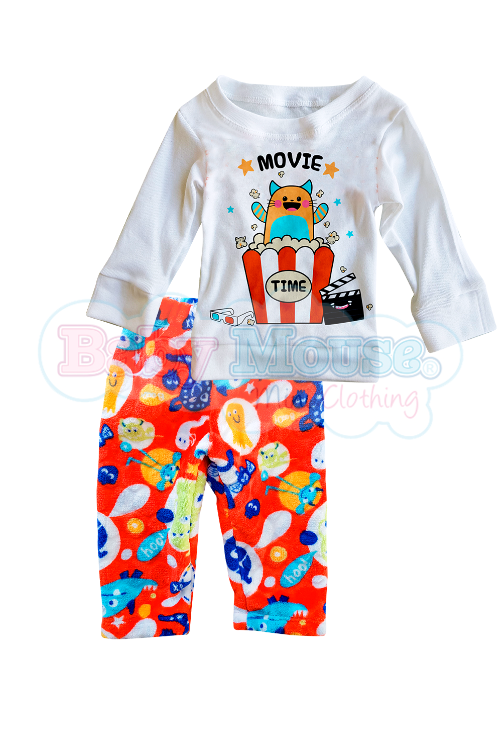 Pijama polar 6 a 24 meses. Movie time marcianos