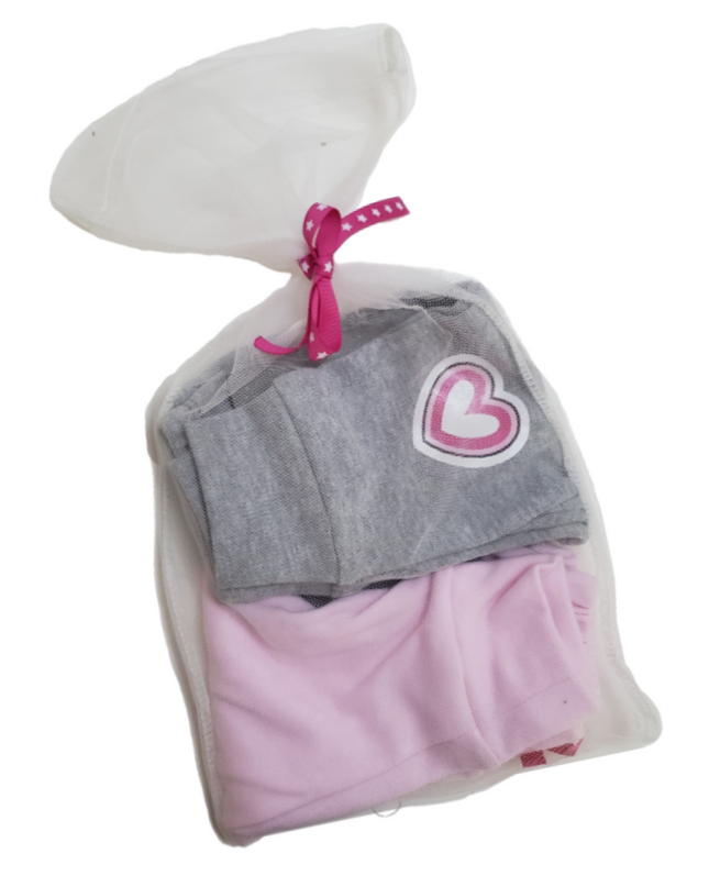 2-PACK Pantalón de algodón para bebé. Corazones