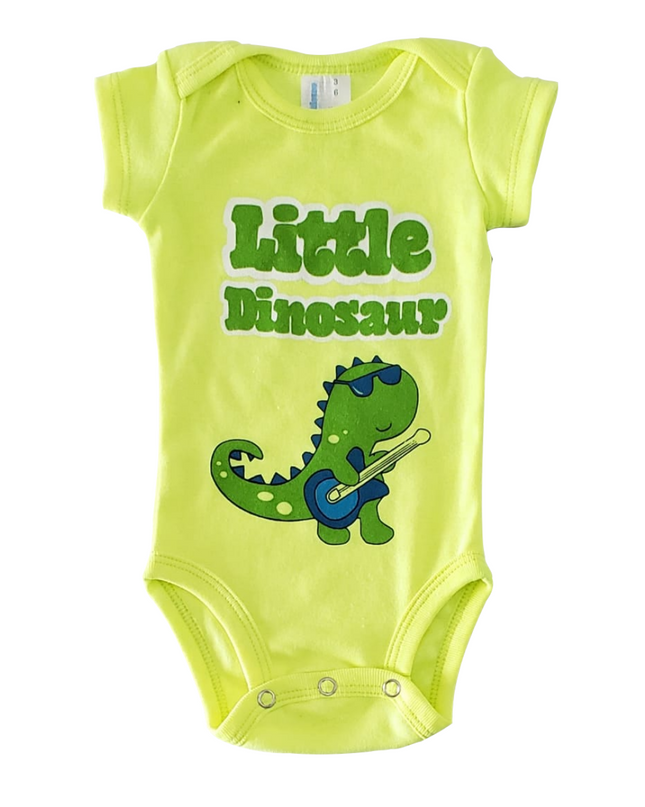 Pañalero Manga Corta Unisex . Little dinosaur
