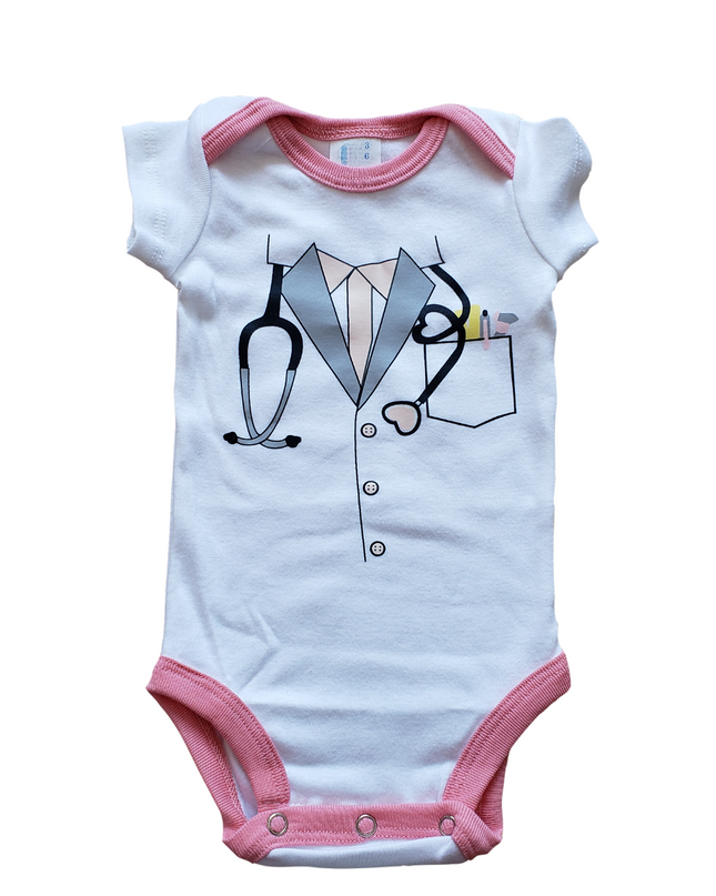 Pañalero Manga Corta Niña. Doctora.
