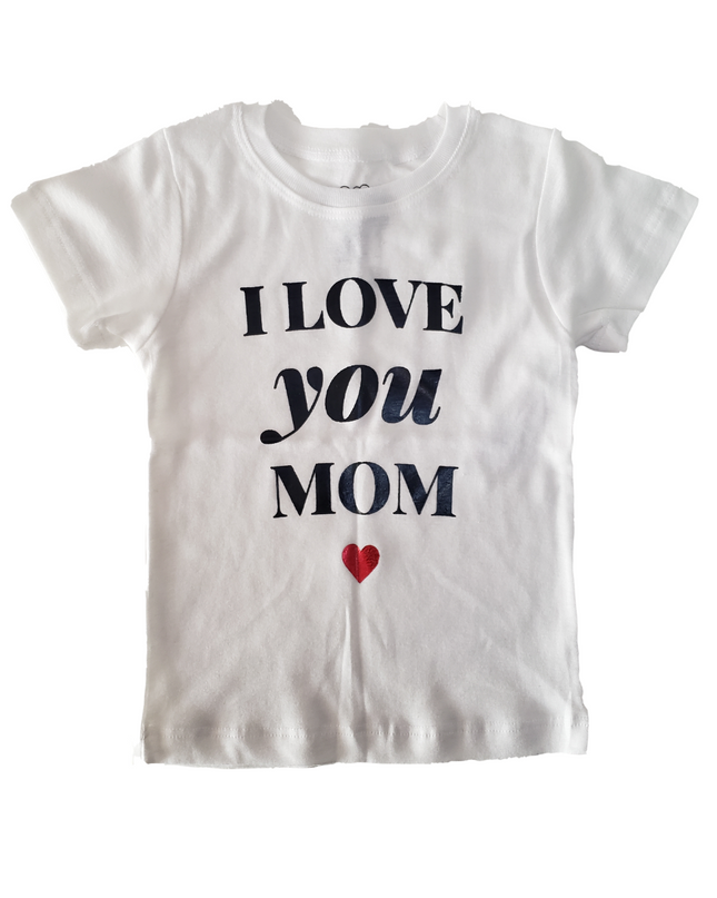 Playera kids Unisex. Love you mom