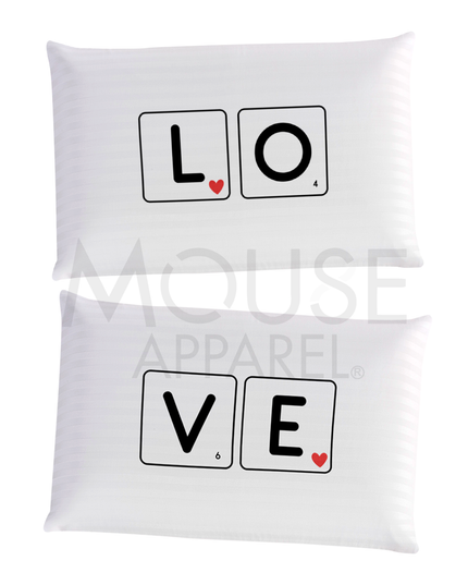 Paq-2 Fundas para almohada. Love juego